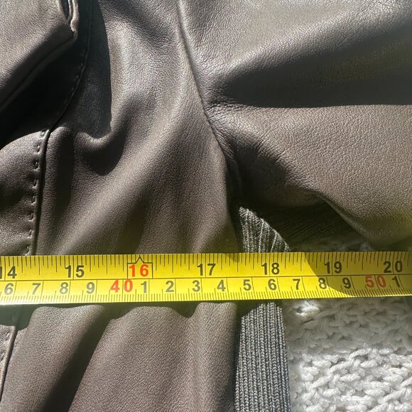 Vince 100% Leather Jacket (Size L Shows Wear) - Picture 15 of 15